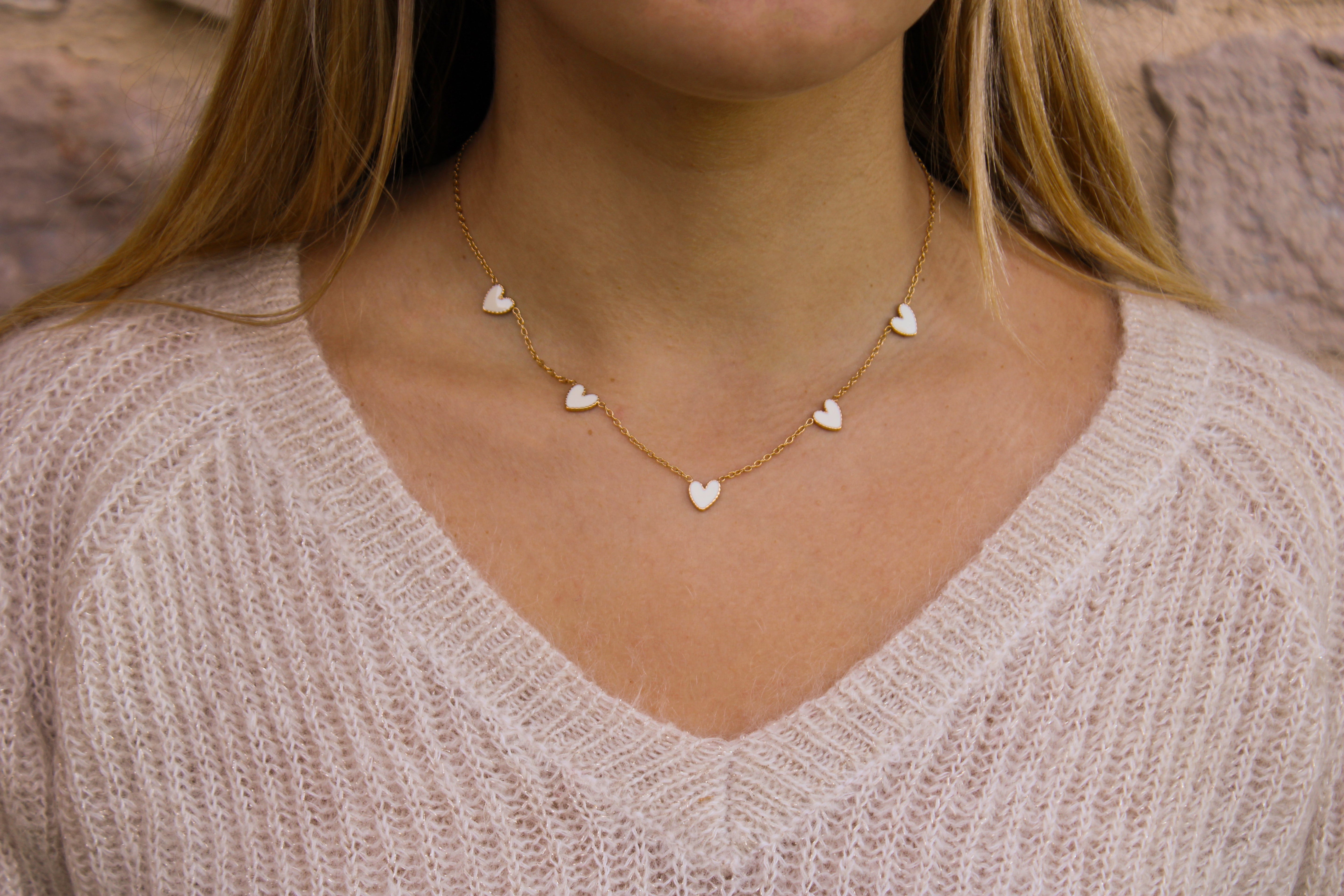 Celestine | Collar de corazón de acero inoxidable - Gala Martínez