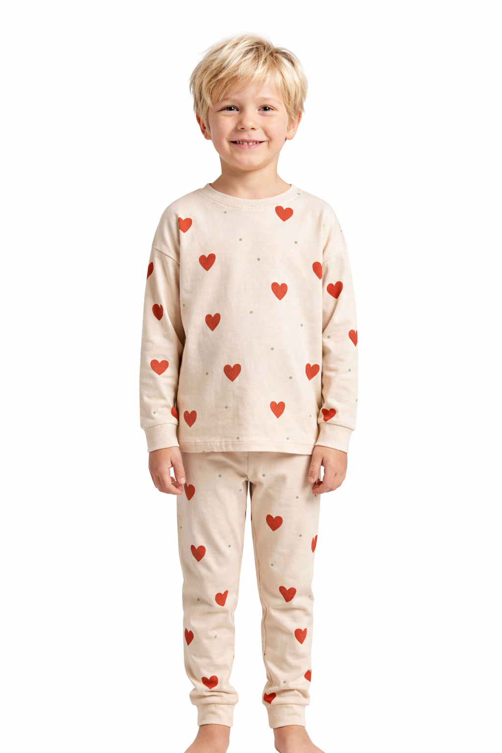 Pijama de manga larga para niño de la marca We Are Jolies, con diseño colorido y suave tejido ideal para dormir.