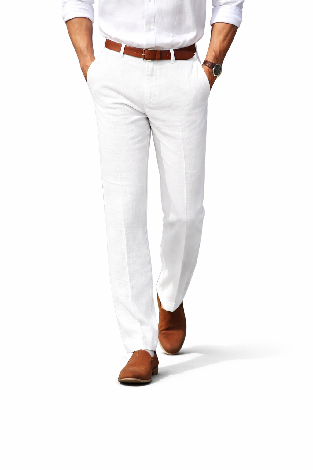 Pantalones ejecutivos modernos de Karlson Berlin, estilo elegante y cómodo, sin cinturón, en color gris oscuro.