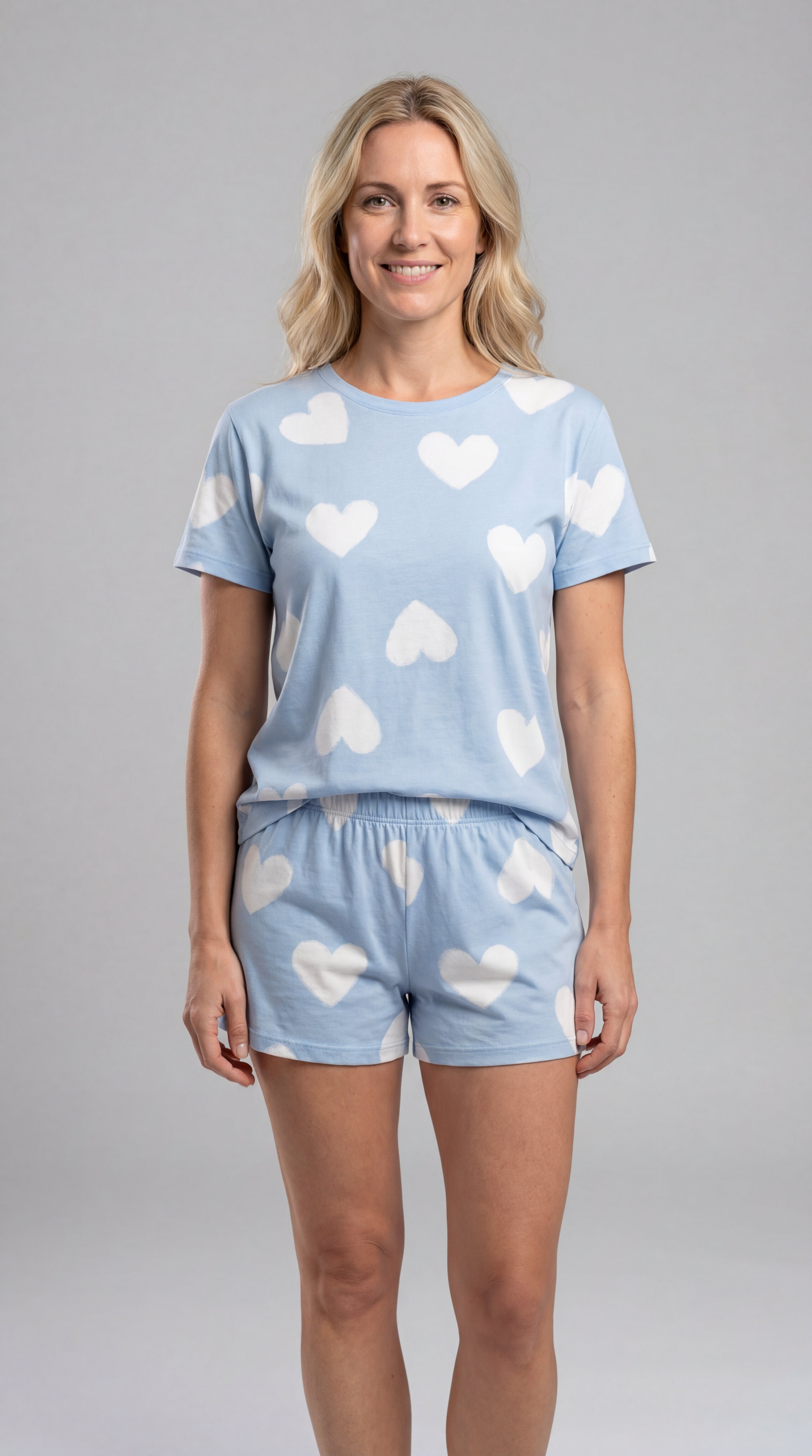 Pijama Gofreado Algodón BIO - Mi amor Azul - Gala Martínez