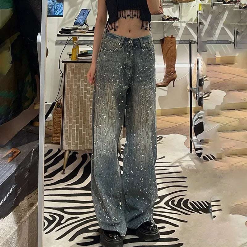 Pantalones vaqueros patchwork para mujer - Gala Martínez
