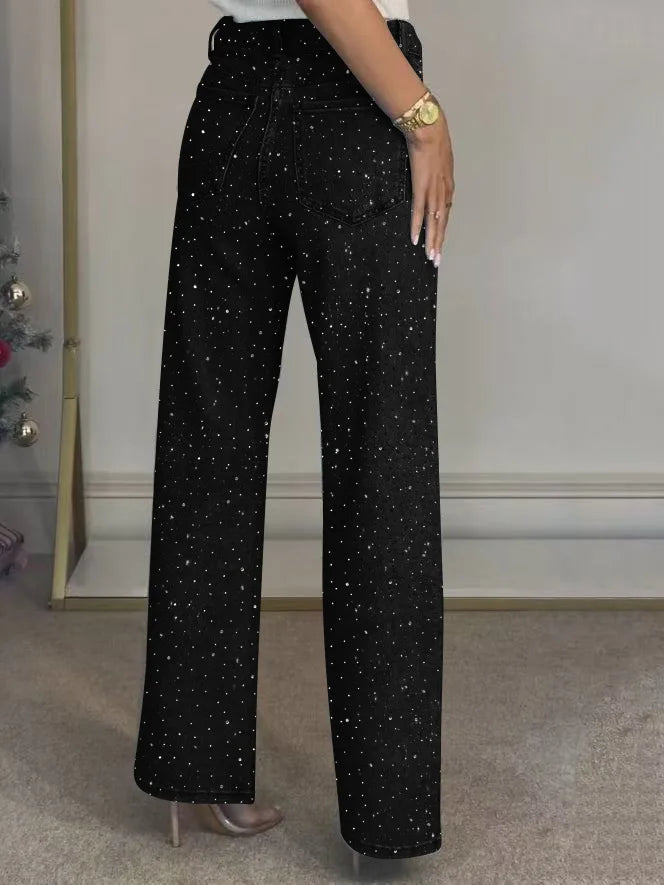 Women’s Rhinestone Denim Jeans - Gala Martínez
