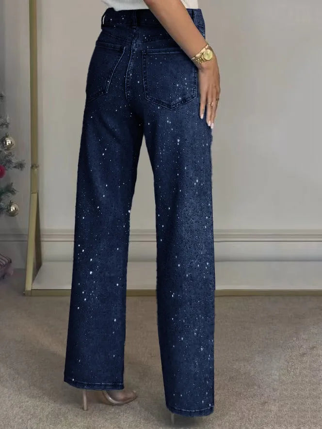 Women’s Rhinestone Denim Jeans - Gala Martínez