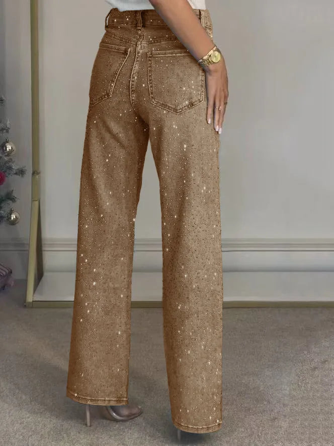 Women’s Rhinestone Denim Jeans - Gala Martínez