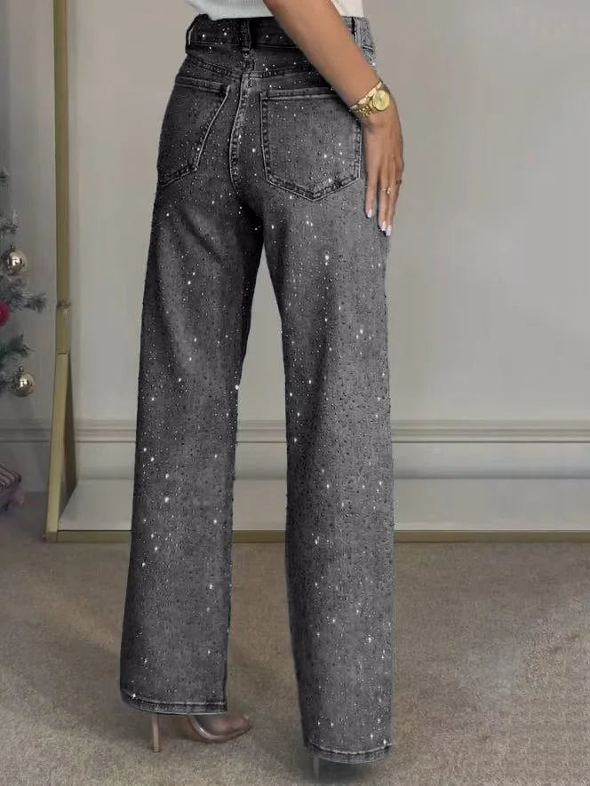 Women’s Rhinestone Denim Jeans - Gala Martínez