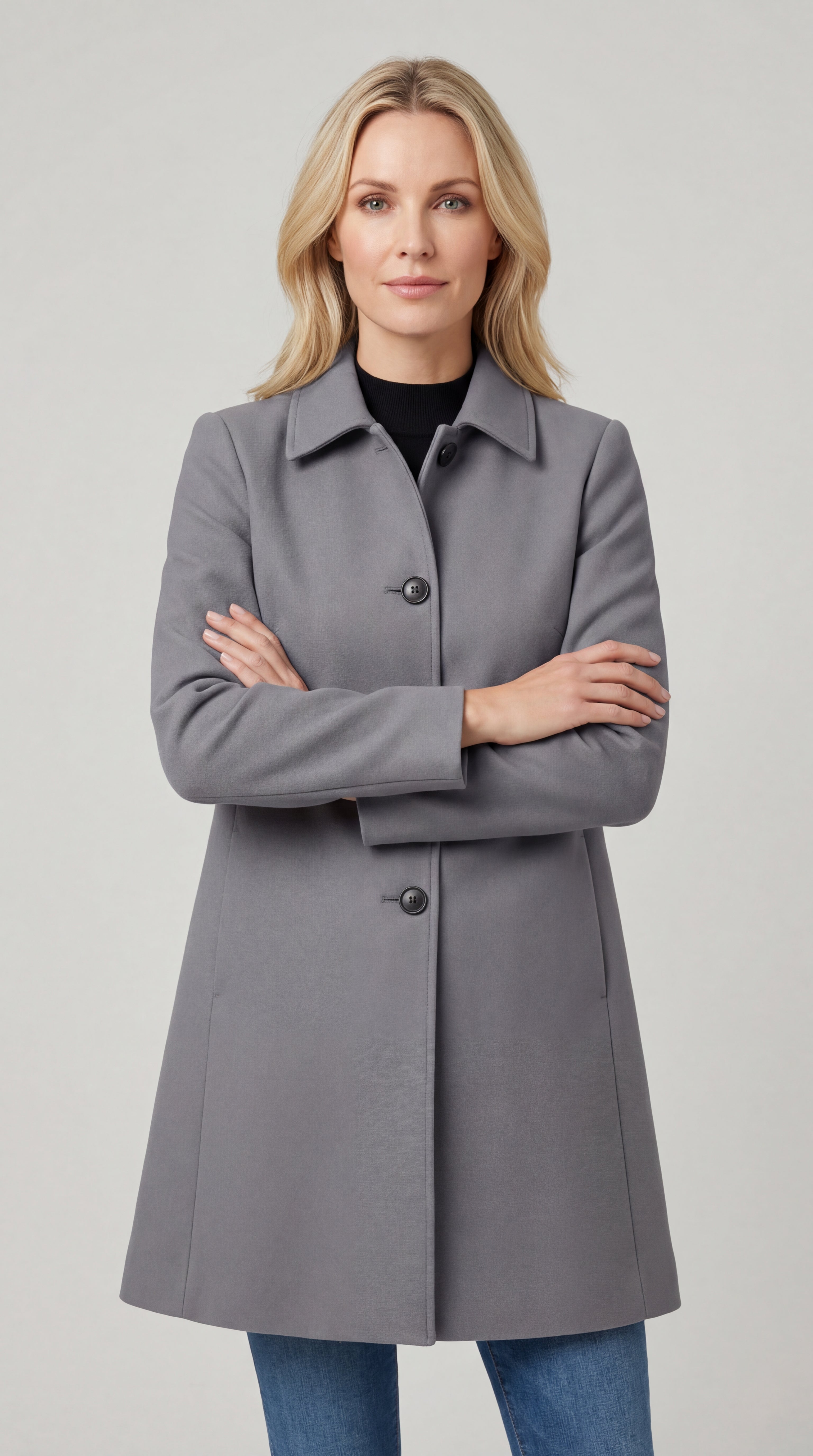 Hélène | Abrigo de invierno para mujer con un botón - Gala Martínez