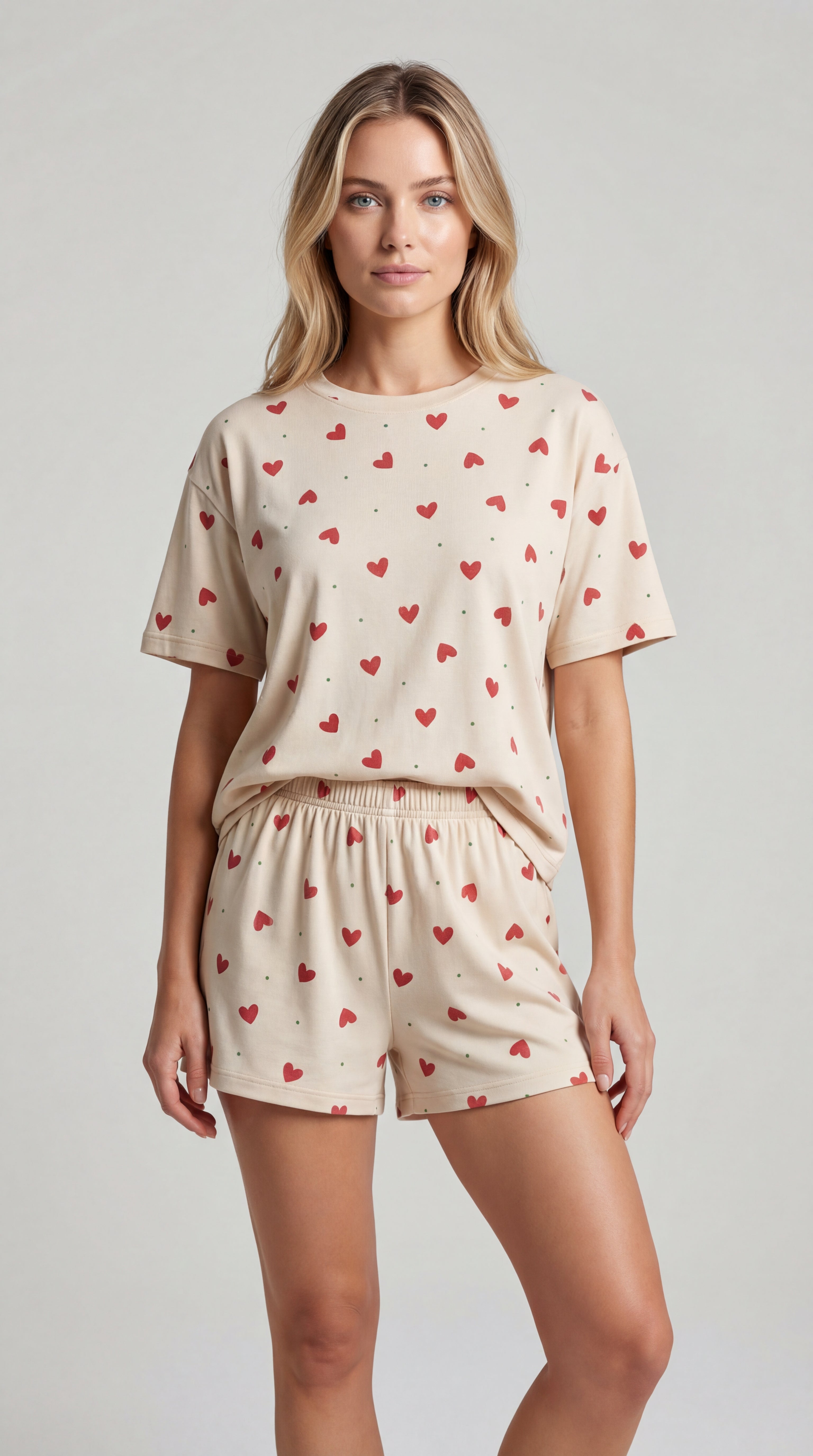 Pijama De Algodón BIO - Pequeño Corazón - Gala Martínez