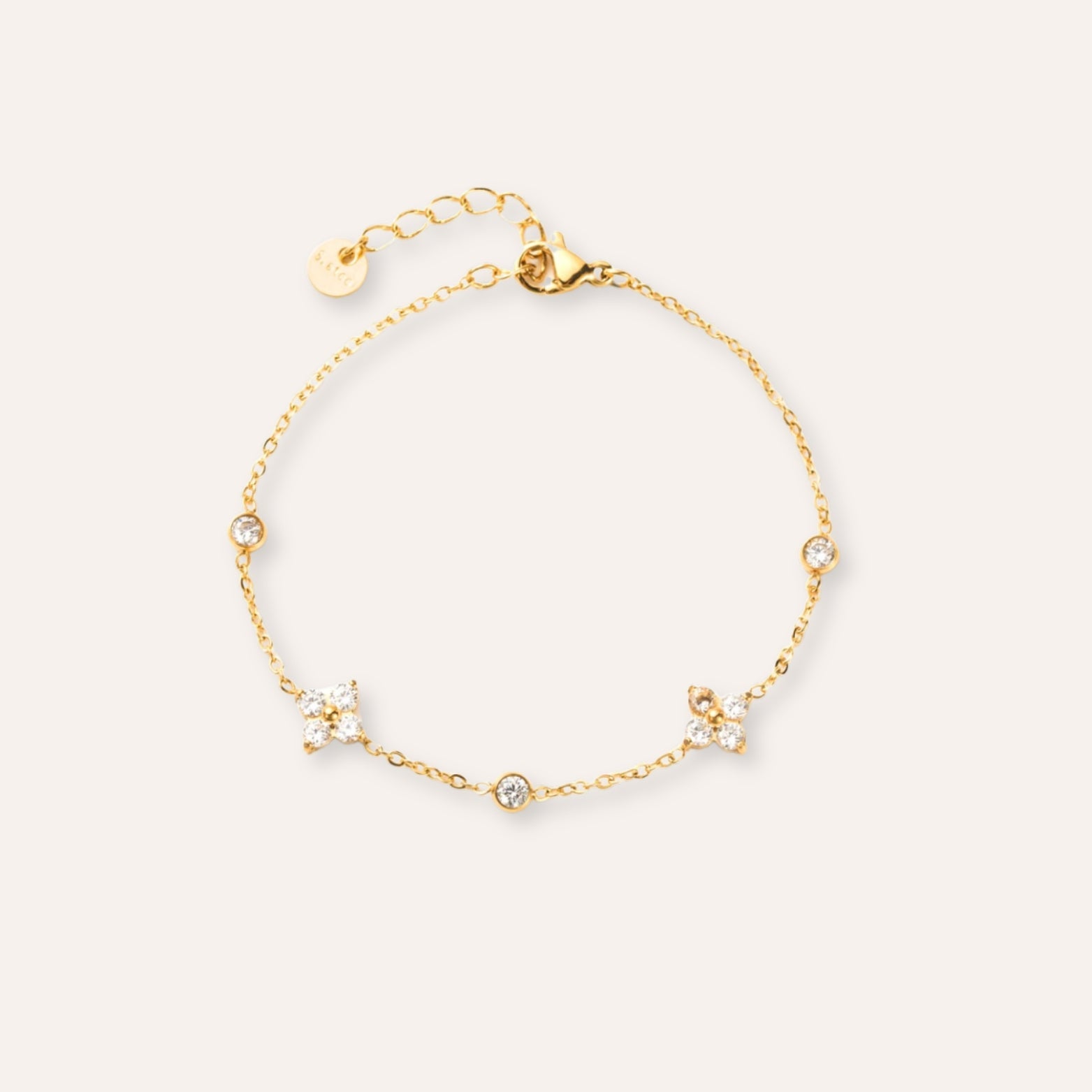 Violeta | Pulsera de acero inoxidable y circones - Gala Martínez