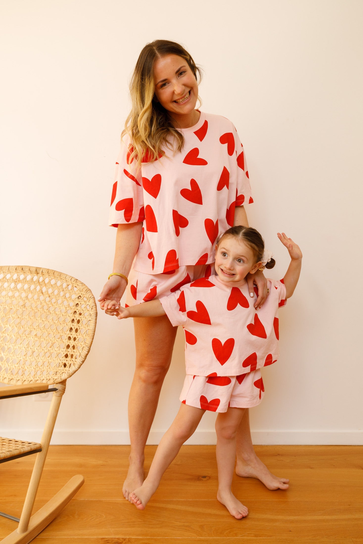 Pijama de algodón orgánico - Mi Amor Rosa - Gala Martínez