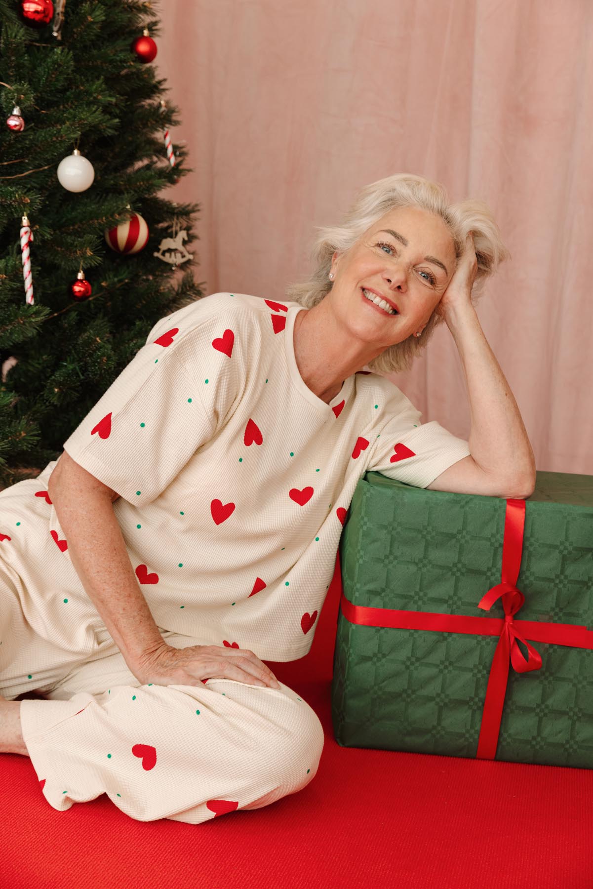 Pijama Largo Gofreado Algodón BIO - Pequeño Corazón - Gala Martínez