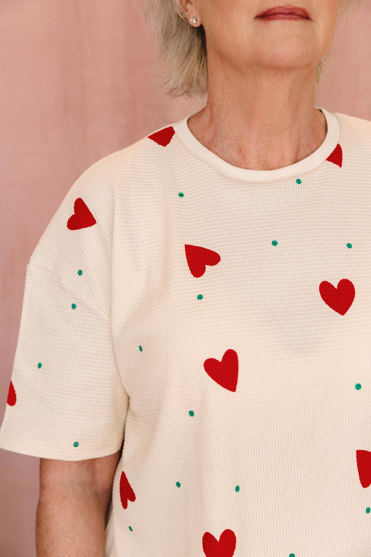 Pijama Largo Gofreado Algodón BIO - Pequeño Corazón - Gala Martínez