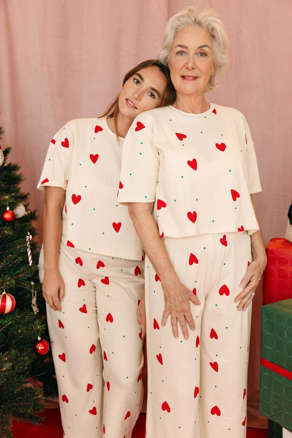 Pijama Largo Gofreado Algodón BIO - Pequeño Corazón - Gala Martínez