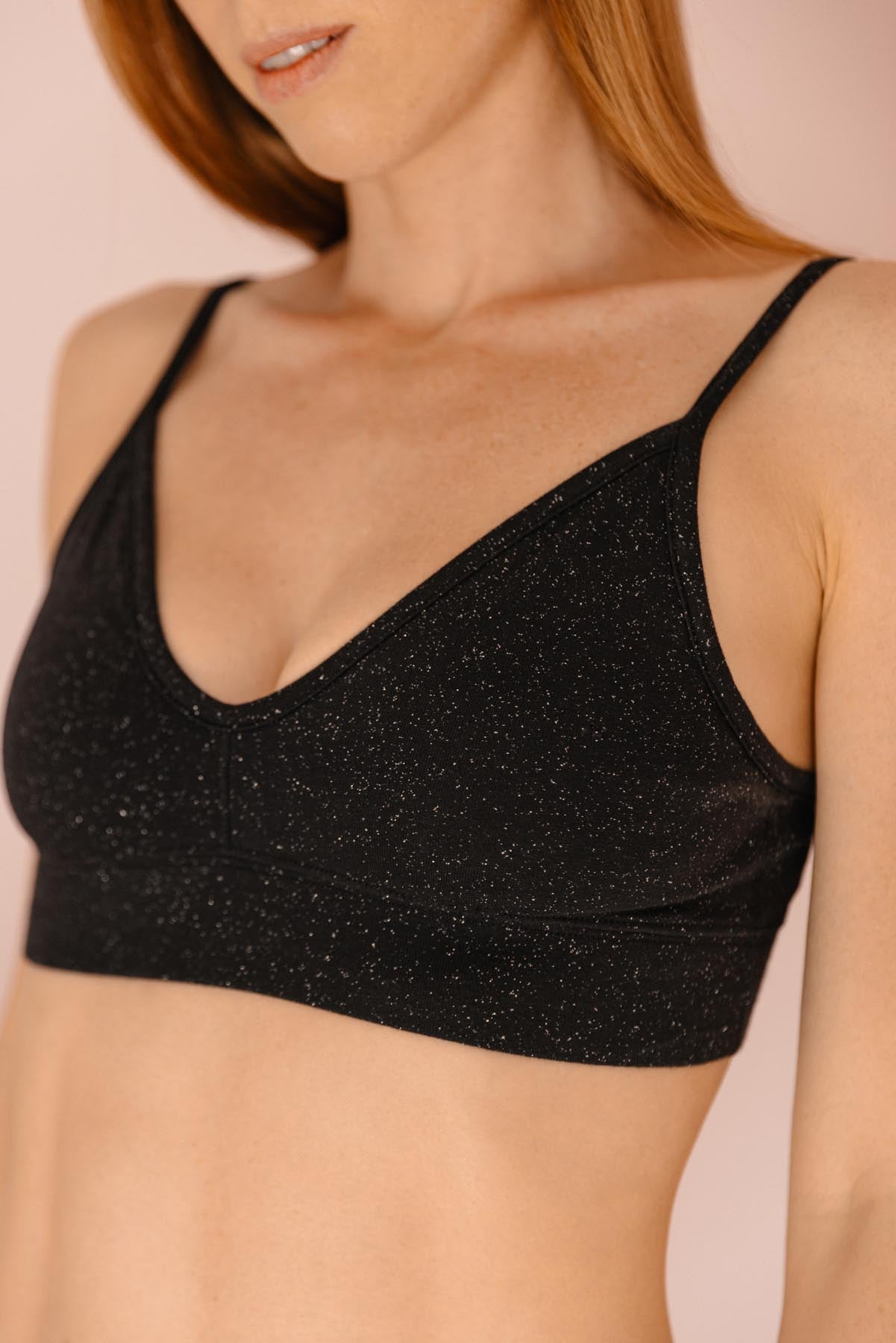 Sujetador de algodón orgánico - Lentejuelas - Gala Martínez