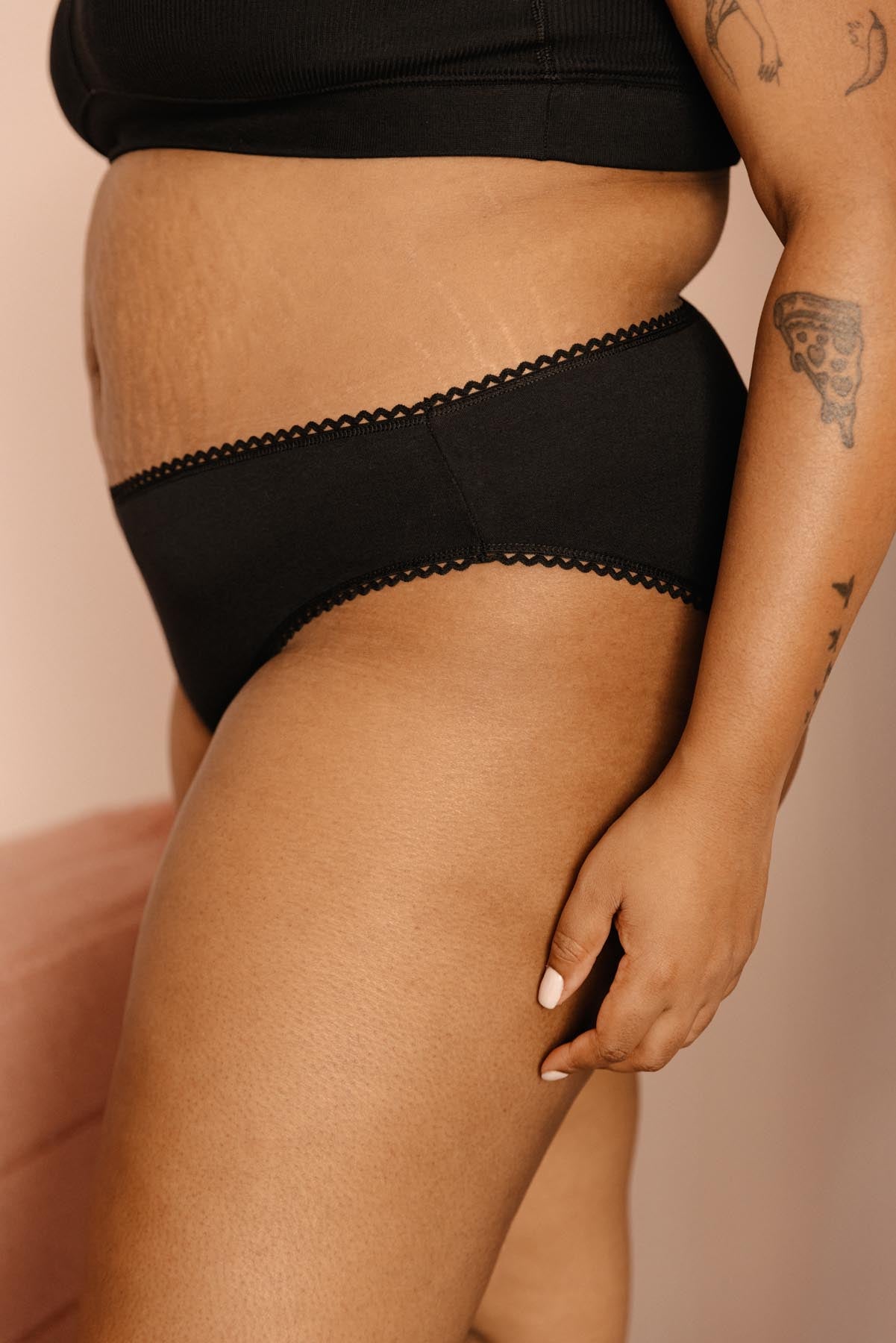 Bragas de algodón BIO - Pirate Black - Gala Martínez