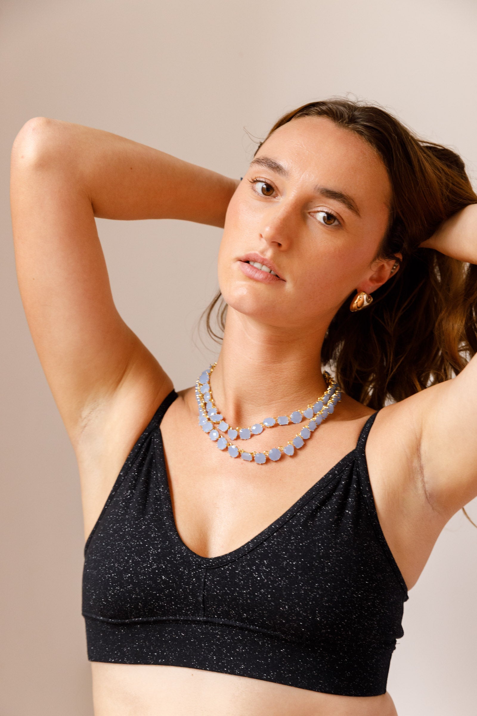 Sujetador de algodón orgánico - Lentejuelas - Gala Martínez