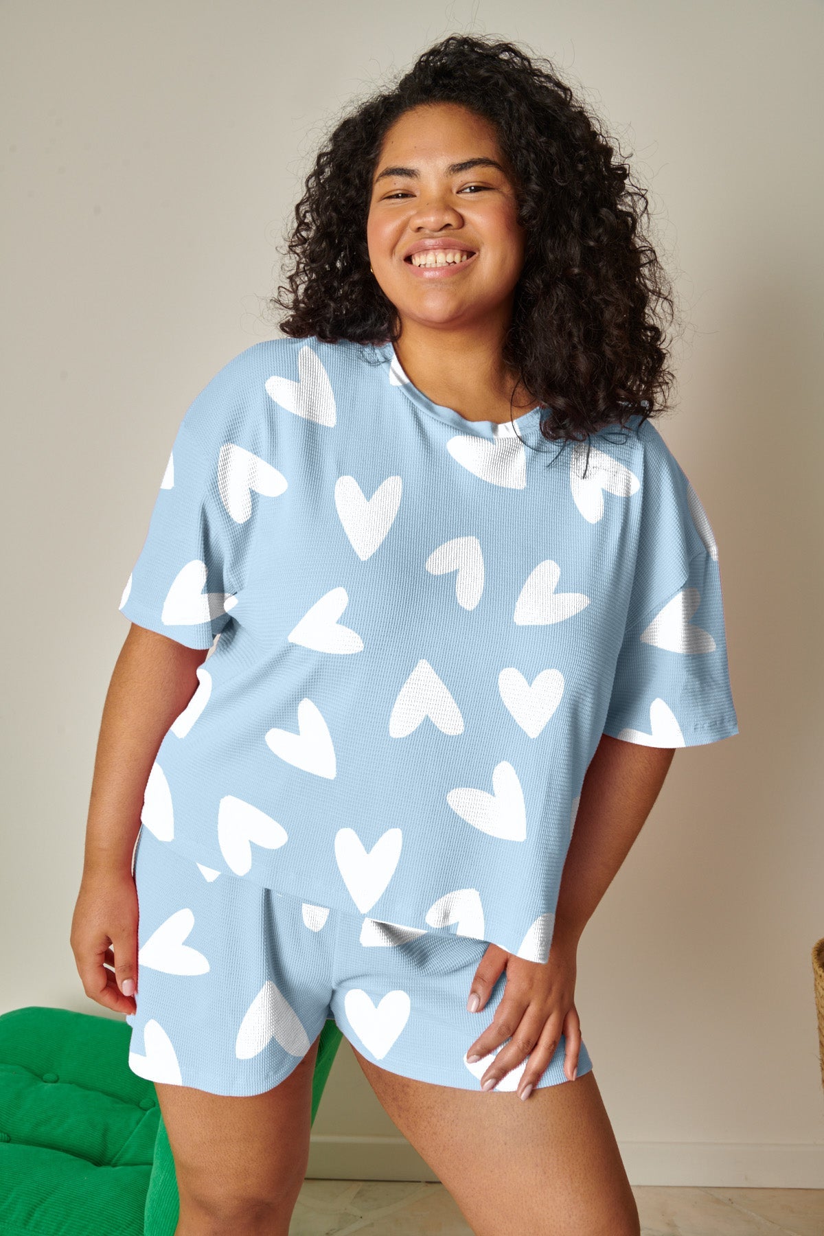 Pijama Gofreado Algodón BIO - Mi amor Azul - Gala Martínez