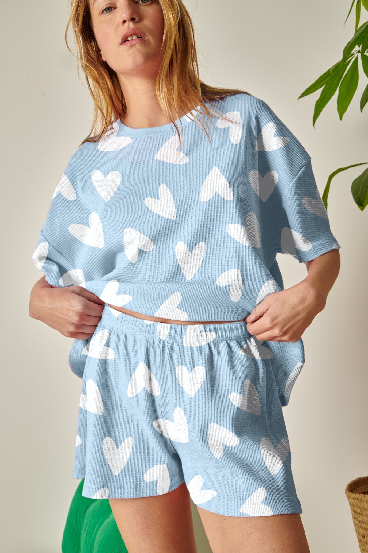 Pijama Gofreado Algodón BIO - Mi amor Azul - Gala Martínez