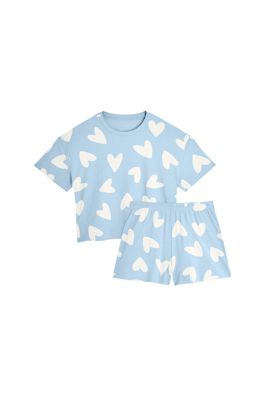 Pijama Gofreado Algodón BIO - Mi amor Azul - Gala Martínez